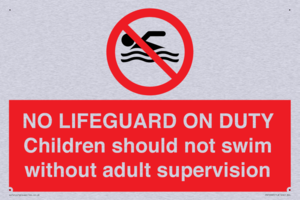 NO LIFEGUARD ON DUTY